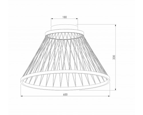 Накладной светильник Eurosvet Cesta 40019/1 LED коричневый