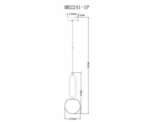 Подвесной светильник MyFar Pierre MR2241-1P