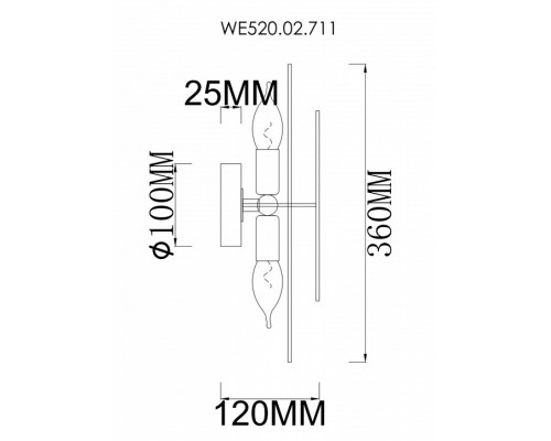 Бра Wertmark Palma WE520.02.711