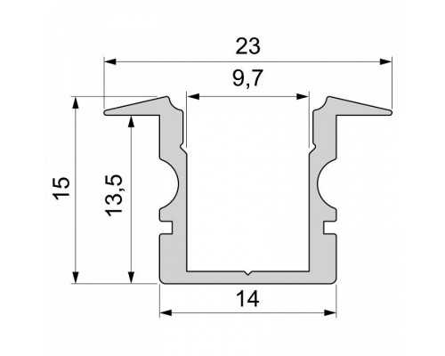 Профиль встраиваемый Deko-Light ET-02-08 975103