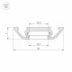 Профиль накладной Arlight PHS-A-2000 ANOD 013215