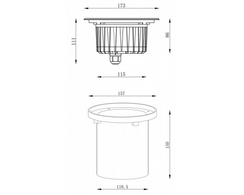 Встраиваемый в дорогу светильник Deko-Light HP I WW 730249