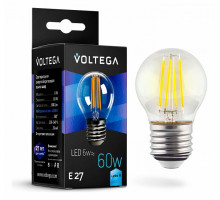 Лампа светодиодная Voltega Crystal E27 6Вт 4000K 7024