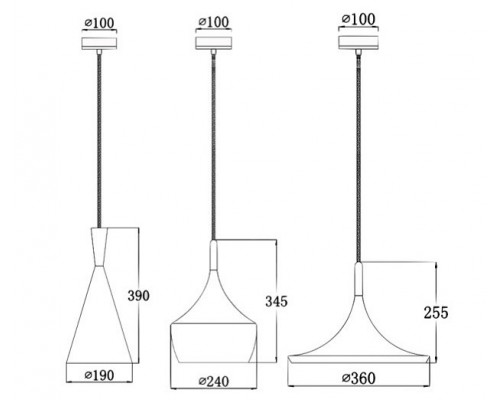 Подвесной светильник Imperiumloft Dairy Light Beat Tall 40.282