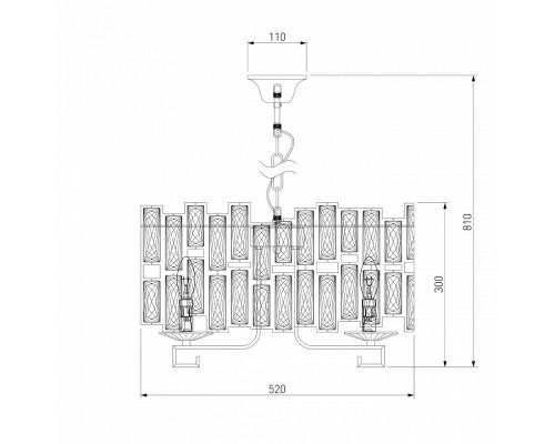 Подвесной светильник Bogate's Frammenti 352/5 Strotskis Smart