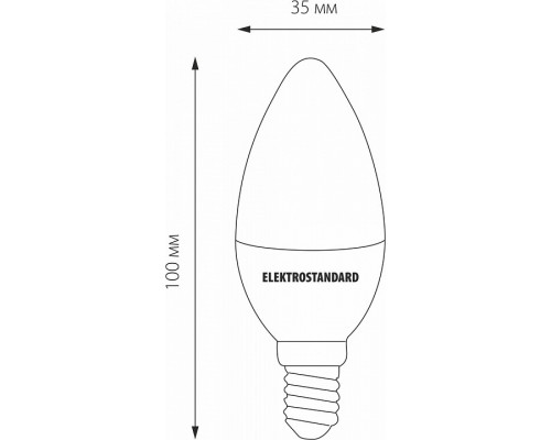 Лампа светодиодная Elektrostandard Свеча F E14 7Вт 4200K a049063