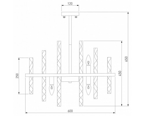 Люстра на штанге Bogate's Hollis 368/9 Smart