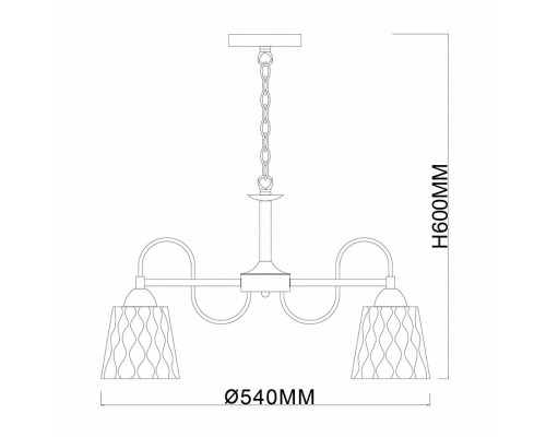 Подвесная люстра Escada Dream 1125/5PL