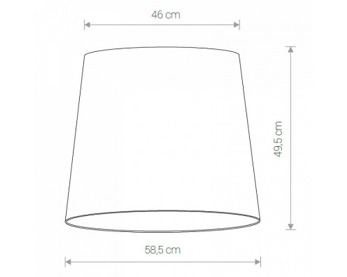 Плафон текстильный Nowodvorski Cameleon Cone L WH 8408