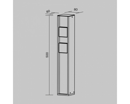 Блок розеток наземный Maytoni Socket O459FL-GF02SC