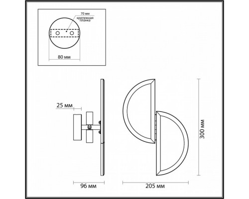 Накладной светильник Odeon Light Toscana 5448/2W