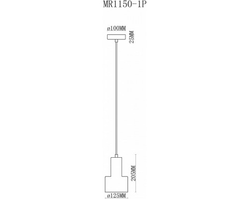 Подвесной светильник MyFar Lima MR1150-1P