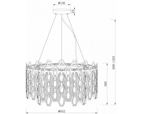 Подвесной светильник Maytoni Tissage MOD490PL-09G