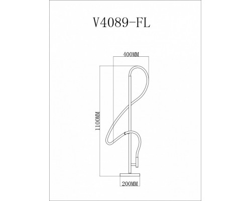 Торшер Moderli TRUE V4089-FL