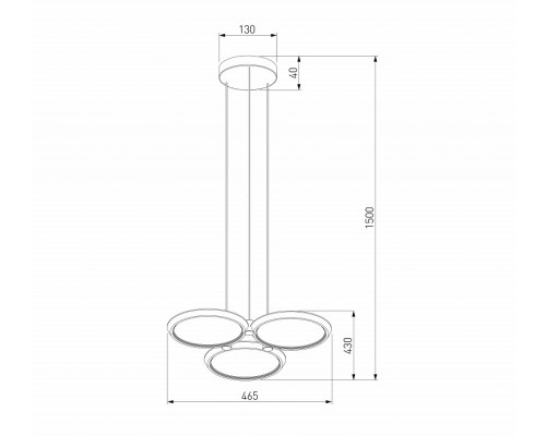 Подвесная люстра Eurosvet Crespella 90034/3 золото