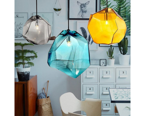 Подвесной светильник Imperiumloft Color Ice Cube Pendant Jevio Янтарный JEVIO01