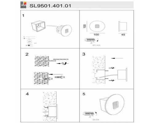 Встраиваемый светильник ST-Luce Visano SL9501.401.01