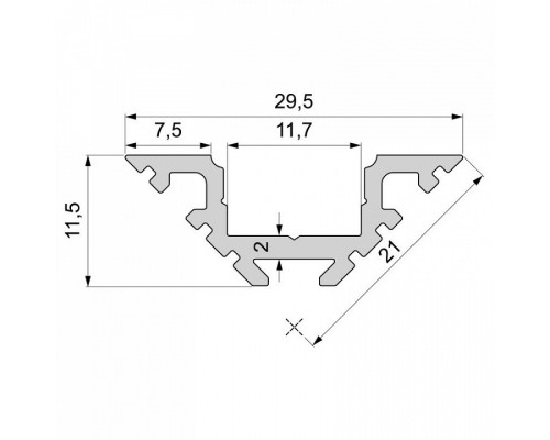 Профиль накладной Deko-Light AV-01-10 970403