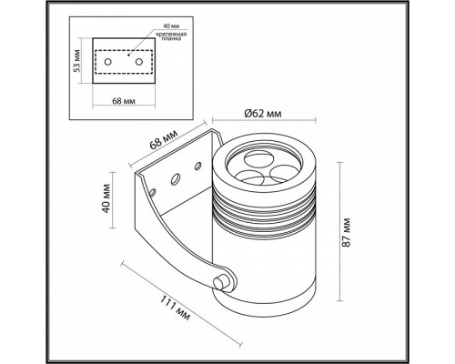 Наземный низкий светильник Odeon Light Stima 6648/6WA3