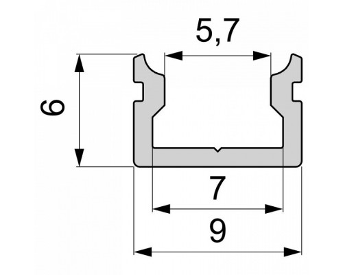 Профиль накладной Deko-Light AU-01-05 970080