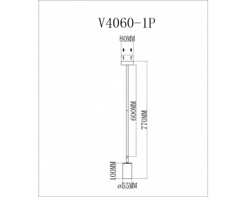 Светильник на штанге Moderli Section V4060-1P