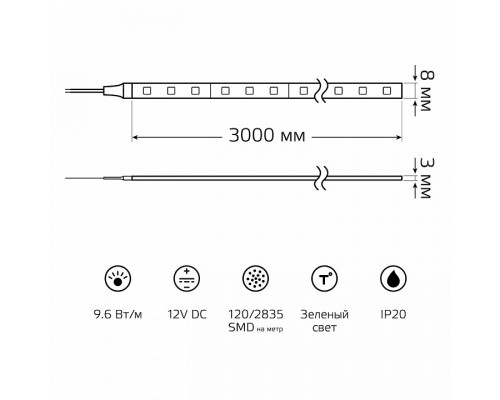 Лента светодиодная Gauss Basic BT068