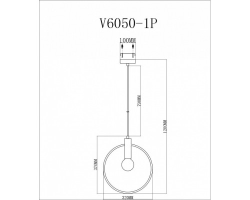 Подвесной светильник Moderli Sachara V6050-1P