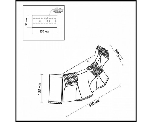 Бра Odeon Light Asturo 4993/12WL