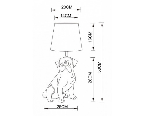 Настольная лампа декоративная Arte Lamp Bobby A1512LT-1BK