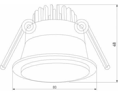 Встраиваемый светильник Elektrostandard Mils a064267