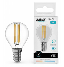 Лампа светодиодная Gauss Filament Elementary E14 8Вт 4100K 52128