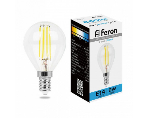 Лампа светодиодная Feron LB-509 E14 9Вт 6400K 38223