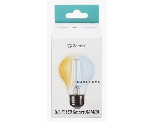 Лампа светодиодная с управлением через Wi-Fi Zetton Smart Wi-Fi Bulb E27 5Вт 2200-6500K ZTSHLBWCWE271RU