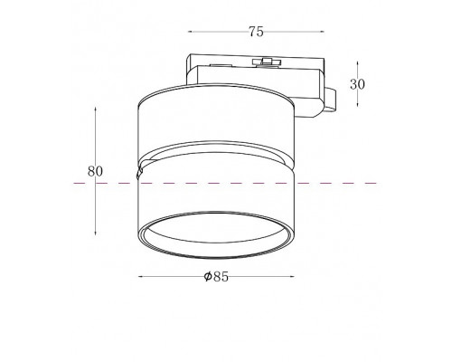 Накладной светильник Maytoni ONDA TR007-1-12W3K-B