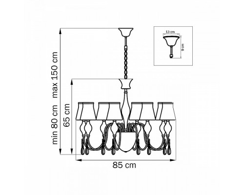 Подвесная люстра Lightstar Escica 806080