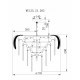 Подвесная люстра Wertmark Alexia WE125.21.303