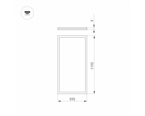 Светильник для потолка Армстронг Arlight INTENSO 036239