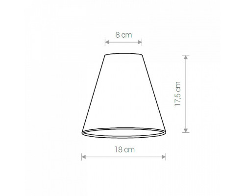 Плафон текстильный Nowodvorski Cameleon Cone S BL/G 8504