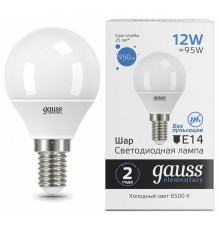 Лампа светодиодная Gauss Elementary E14 12Вт 6500K 53132