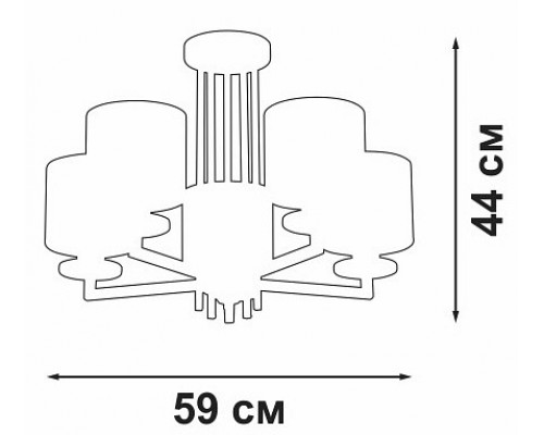 Люстра на штанге Vitaluce V3069 V3069-8/5PL