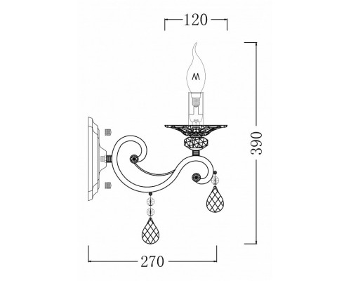 Бра Maytoni Grace ARM247-01-G