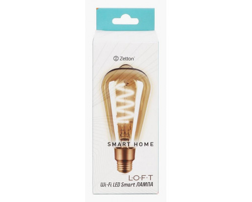 Лампа светодиодная с управлением через Wi-Fi Zetton Smart Wi-Fi Bulb E27 4Вт 2700K ZTSHLBLWWE271RU