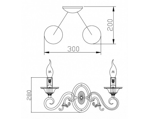 Бра Maytoni Perla ARM337-02-R