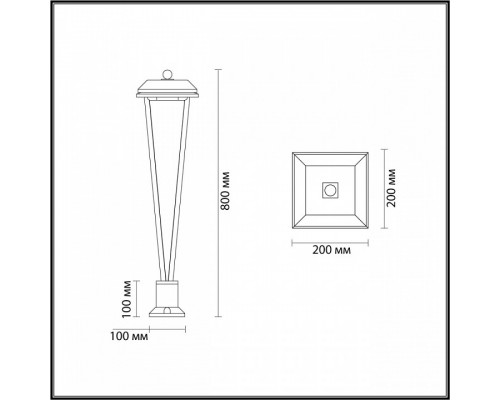 Наземный низкий светильник Odeon Light Bearitz 6655/12GL3