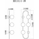 Накладной светильник MyFar Stacy MR1014-4W