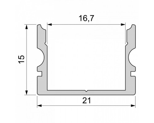 Профиль накладной Deko-Light AU-02-15 970163