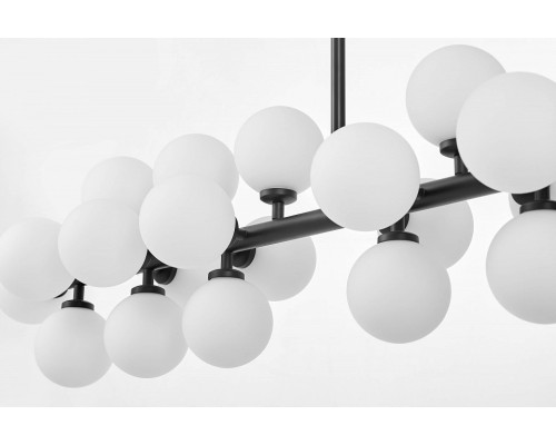 Люстра на штанге LUMINA DECO Marsiada LDP 6033-24 BK