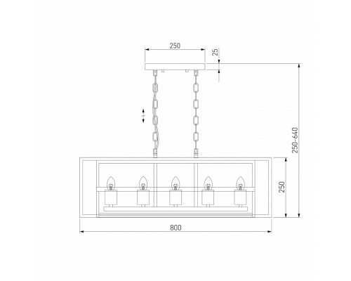 Подвесной светильник Eurosvet Crate 70122/5 черный