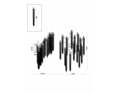 Бра Freya Mineral FR1010WL-03G