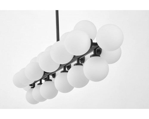 Люстра на штанге LUMINA DECO Marsiada LDP 6033-24 BK